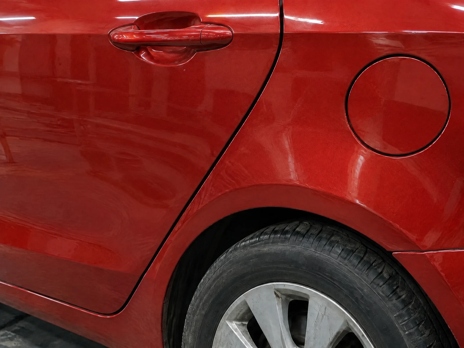 Стало — Kia Rio — покраска задней двери