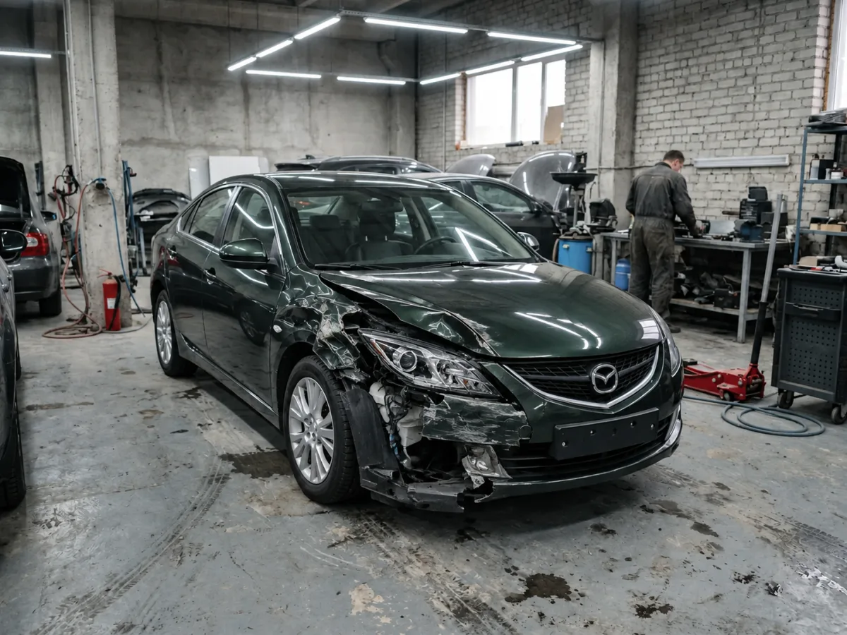 До ремонта — Mazda 6 — восстановление после ДТП