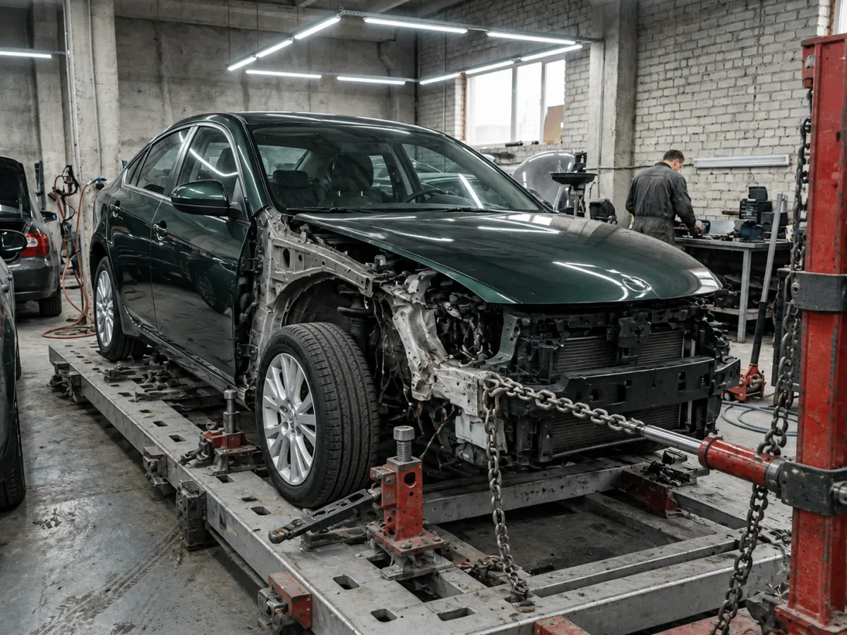 В процессе — Mazda 6 — восстановление после ДТП