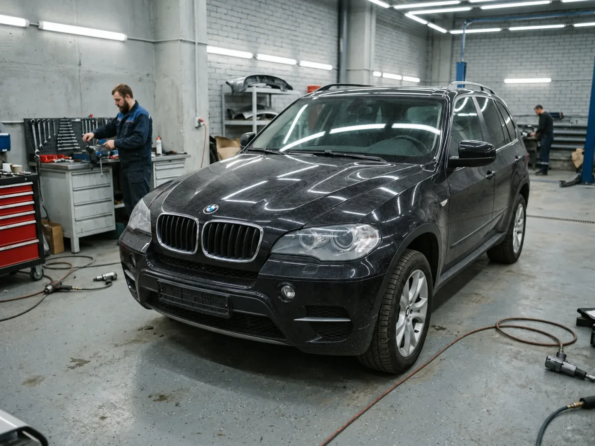 До ремонта — BMW X5 — восстановительная полировка