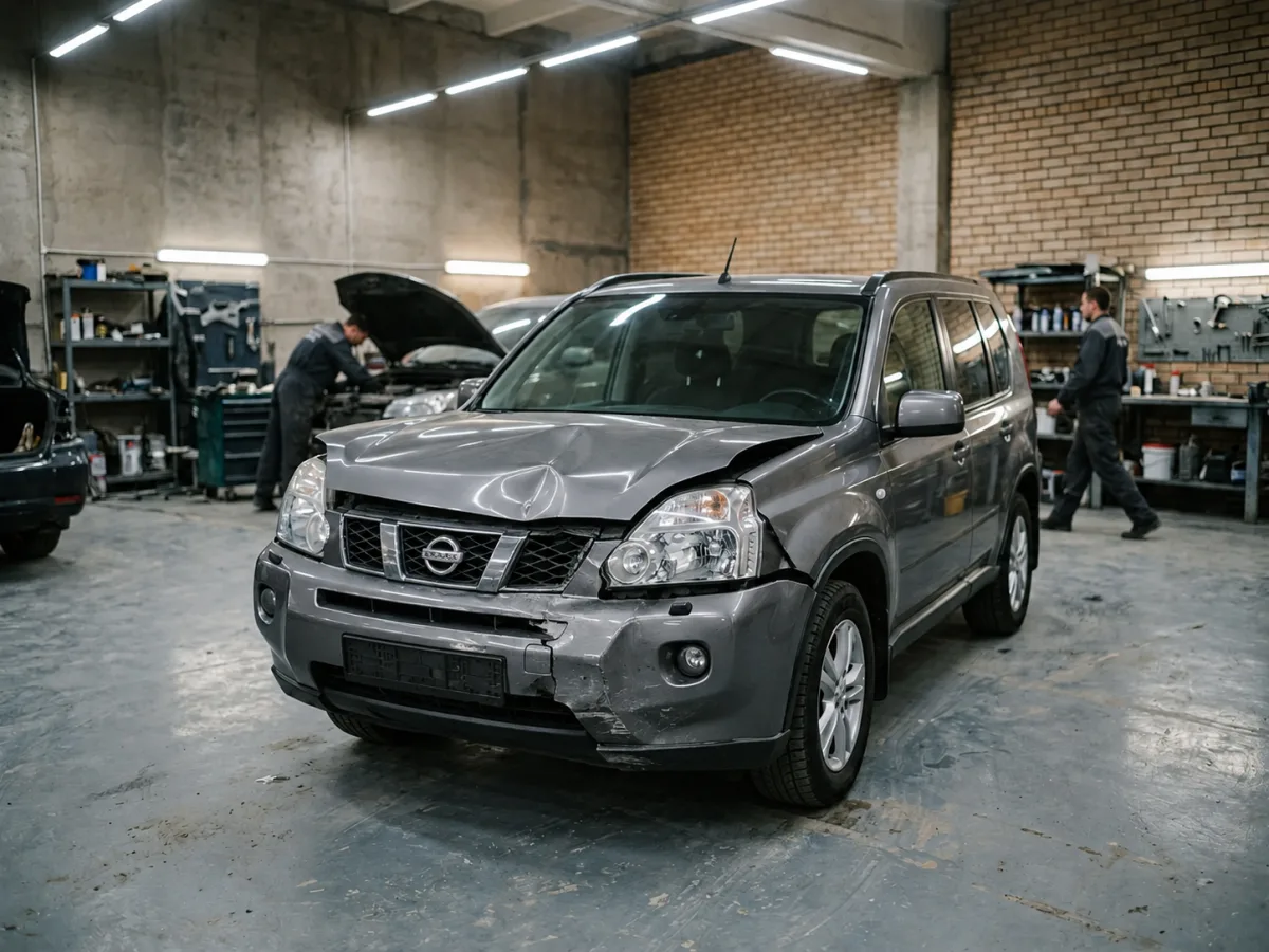 До ремонта — Nissan X-Trail — ремонт капота и передней части