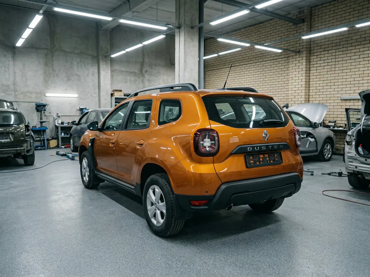 Renault Duster — ремонт заднего крыла