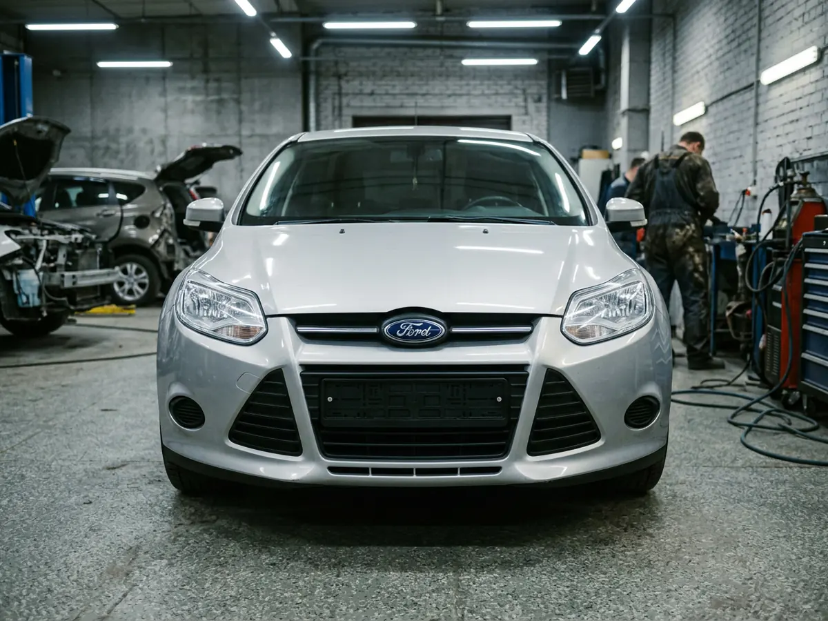 Ford Focus — полировка фар с лаком