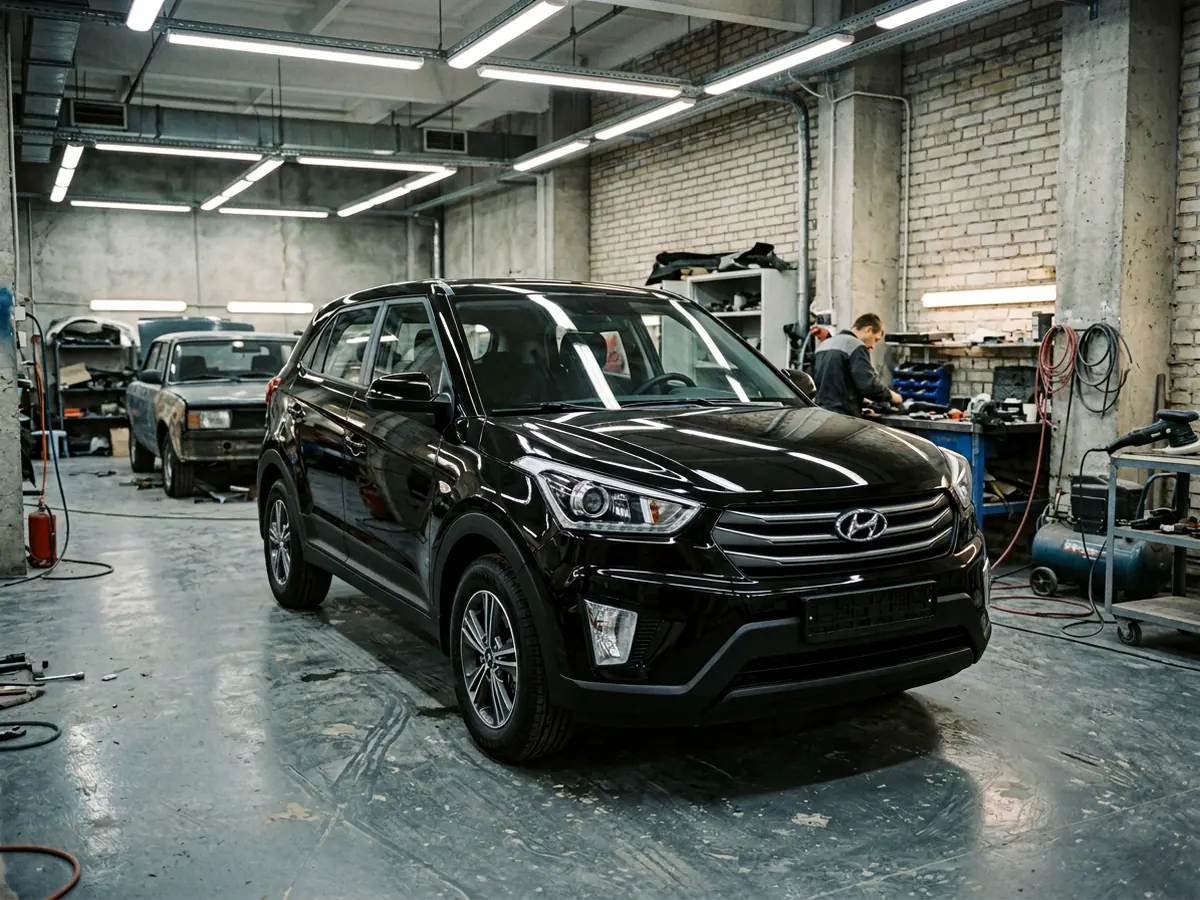Hyundai Creta — полировка кузова от царапин