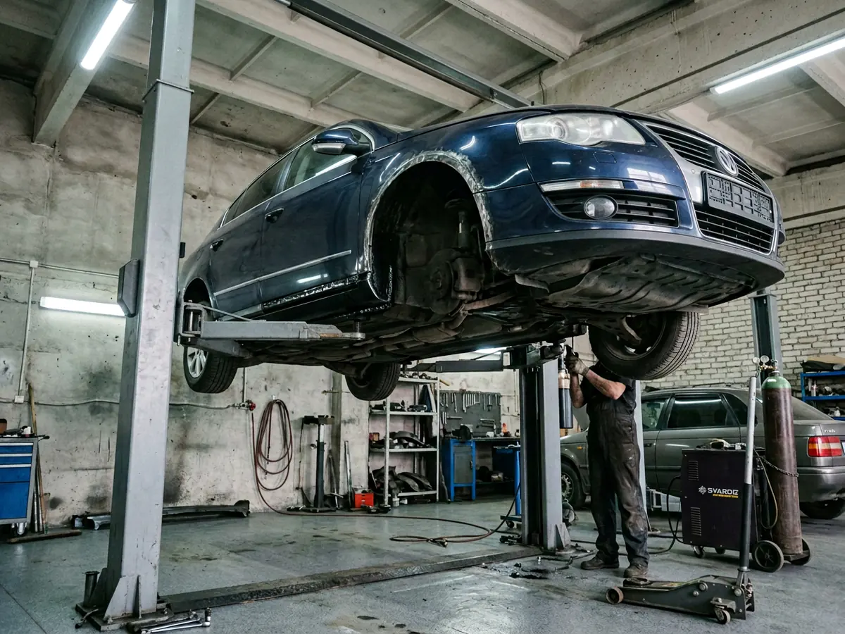 VW Passat — переварка порогов