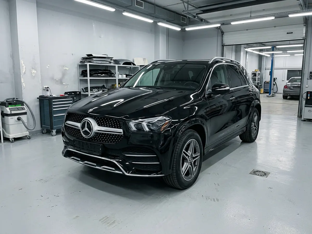 Mercedes-Benz GLE — ремонт и покраска переднего бампера