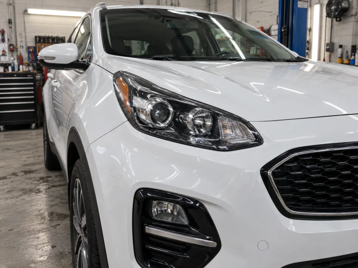 Kia Sportage — восстановление прозрачности фар