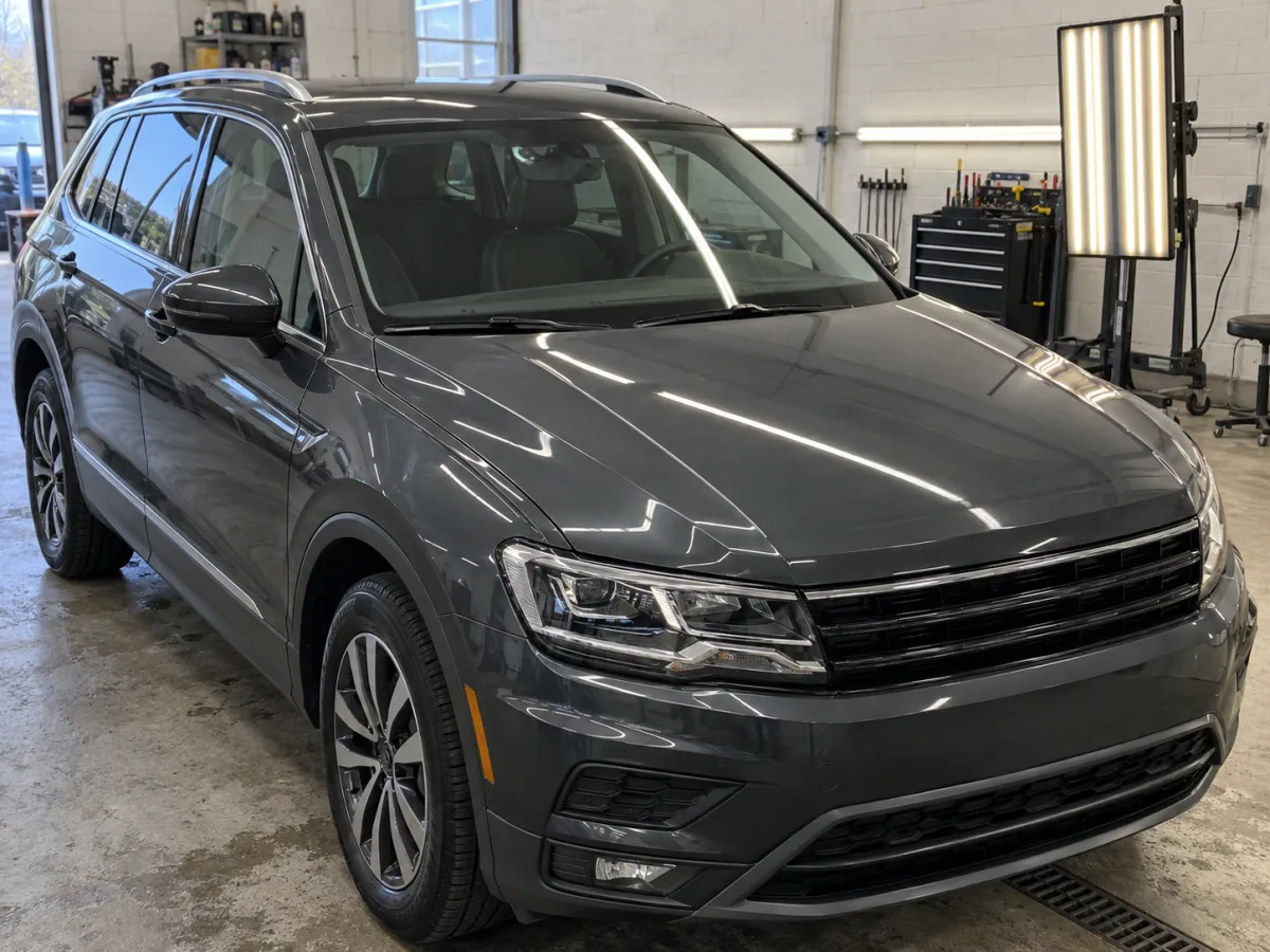 VW Tiguan — удаление вмятин от града
