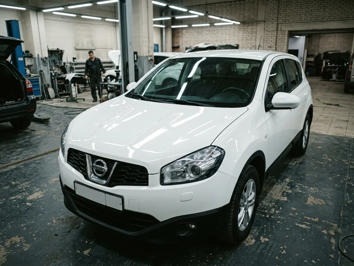 Nissan Qashqai — покраска капота